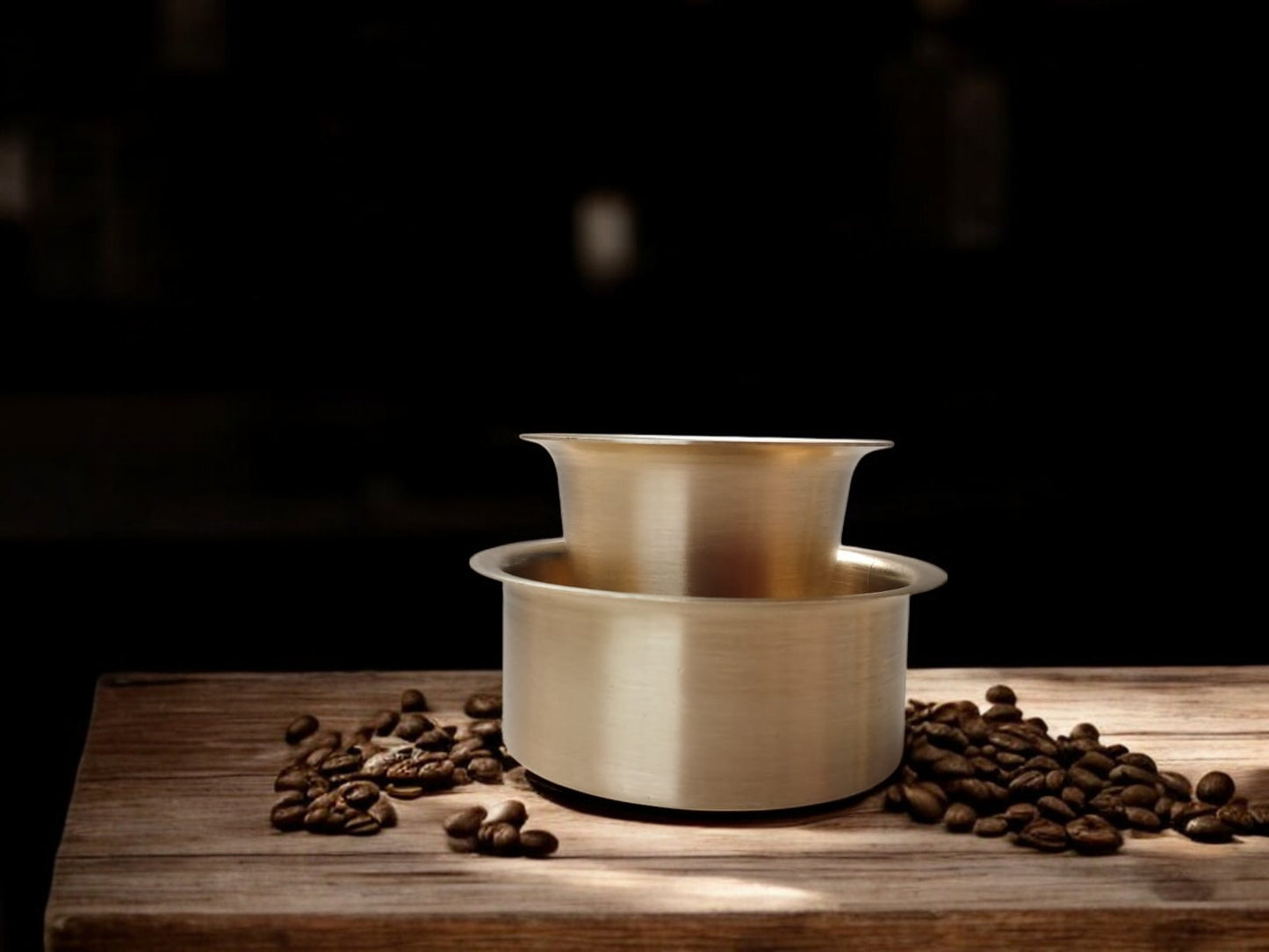 Brass Glass and Davara Set of two - Matte Finish